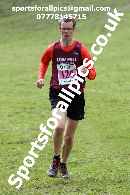 Masters men 2021 NECAA Cross Country Relays, Thornley Farm, Peterlee, Saturday, April 10th. Photo: David T. Hewitson/Sports for All Pics